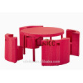 CS- (3) PE Rattan Kinder Möbel Set Kinder Kunststoff Rattan Tisch und Stuhl